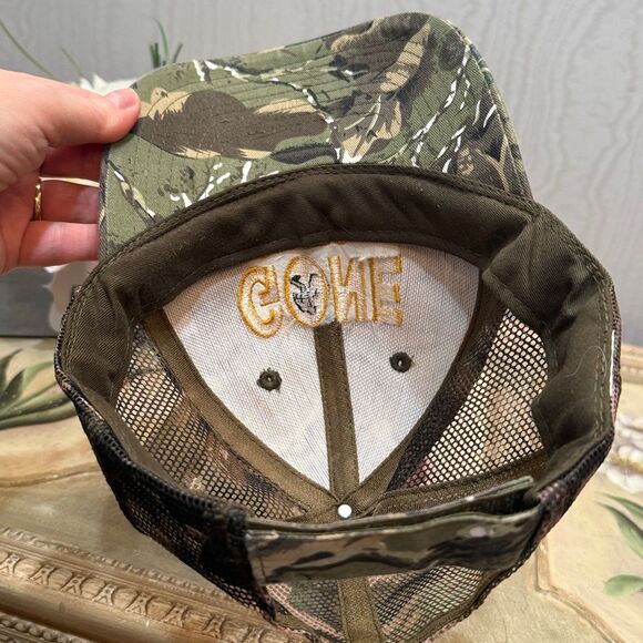 Gone Squatchin Sasquatch Adjustable Camo Cap Hat One Size Unisex - Picture 8 of 15